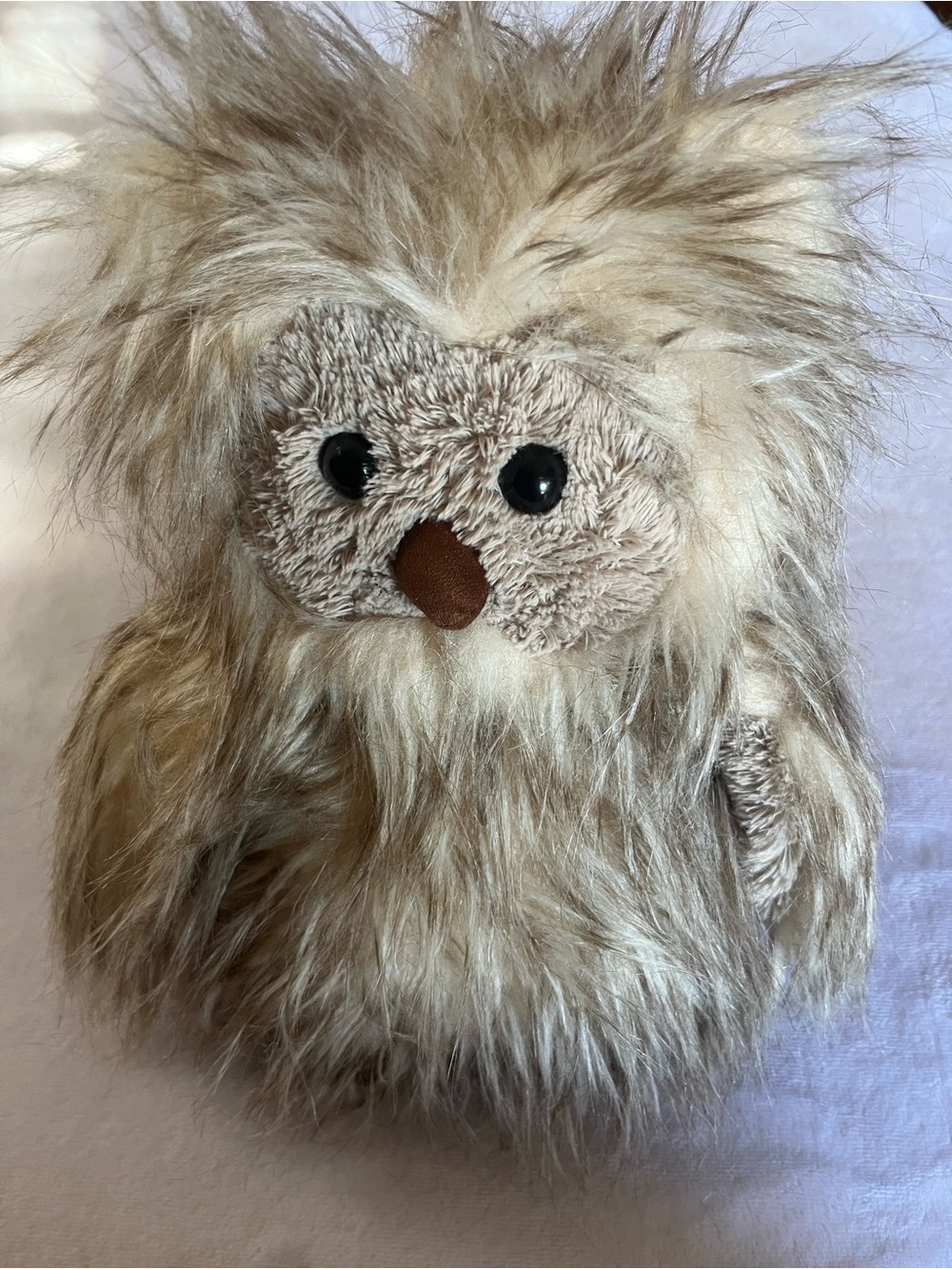 Anthropologie Retired Jellycat London I Am Ania Owl Brown Plush Stuffed 10 In